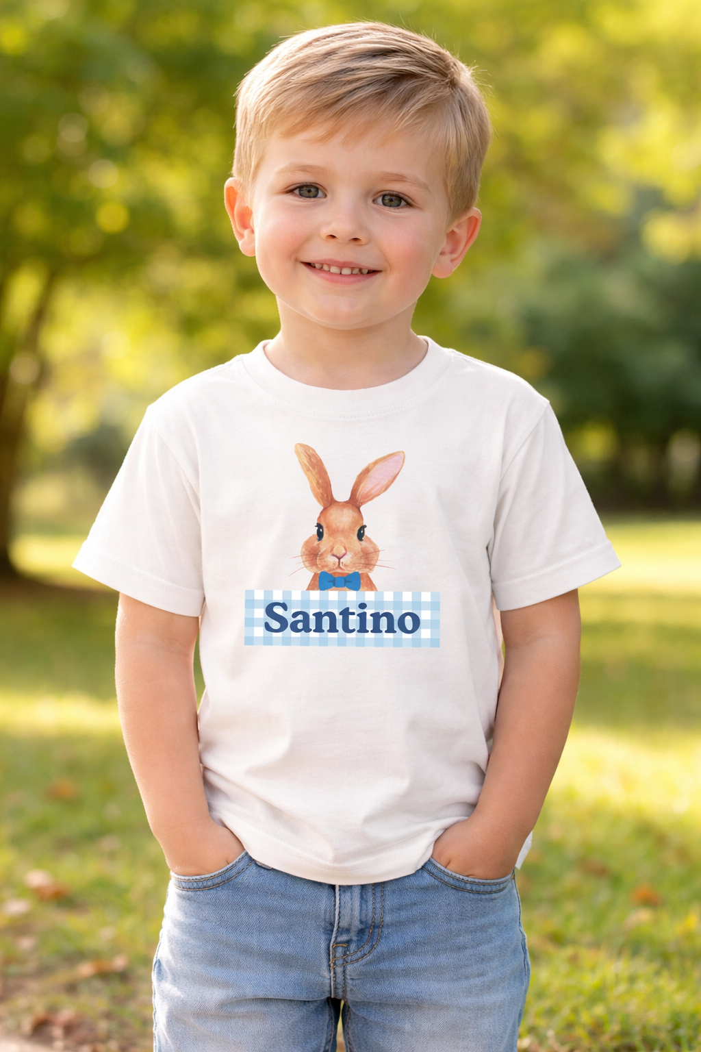 Custom Easter Bunny Boy Tee
