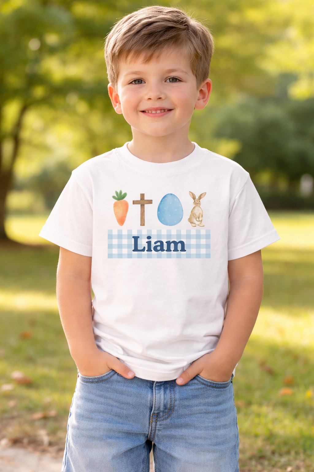 Custom Religious Easter Boy Tee