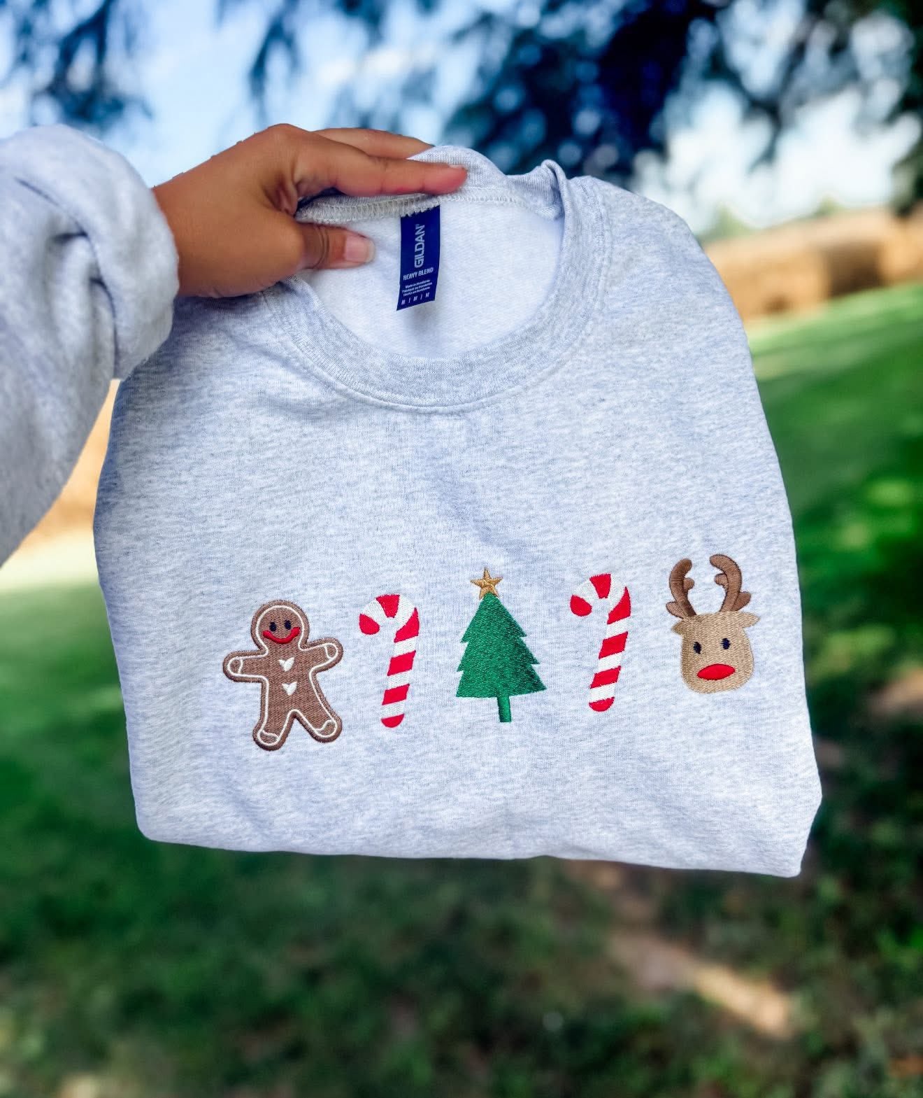 Everything Christmas Crewneck- Ash Grey