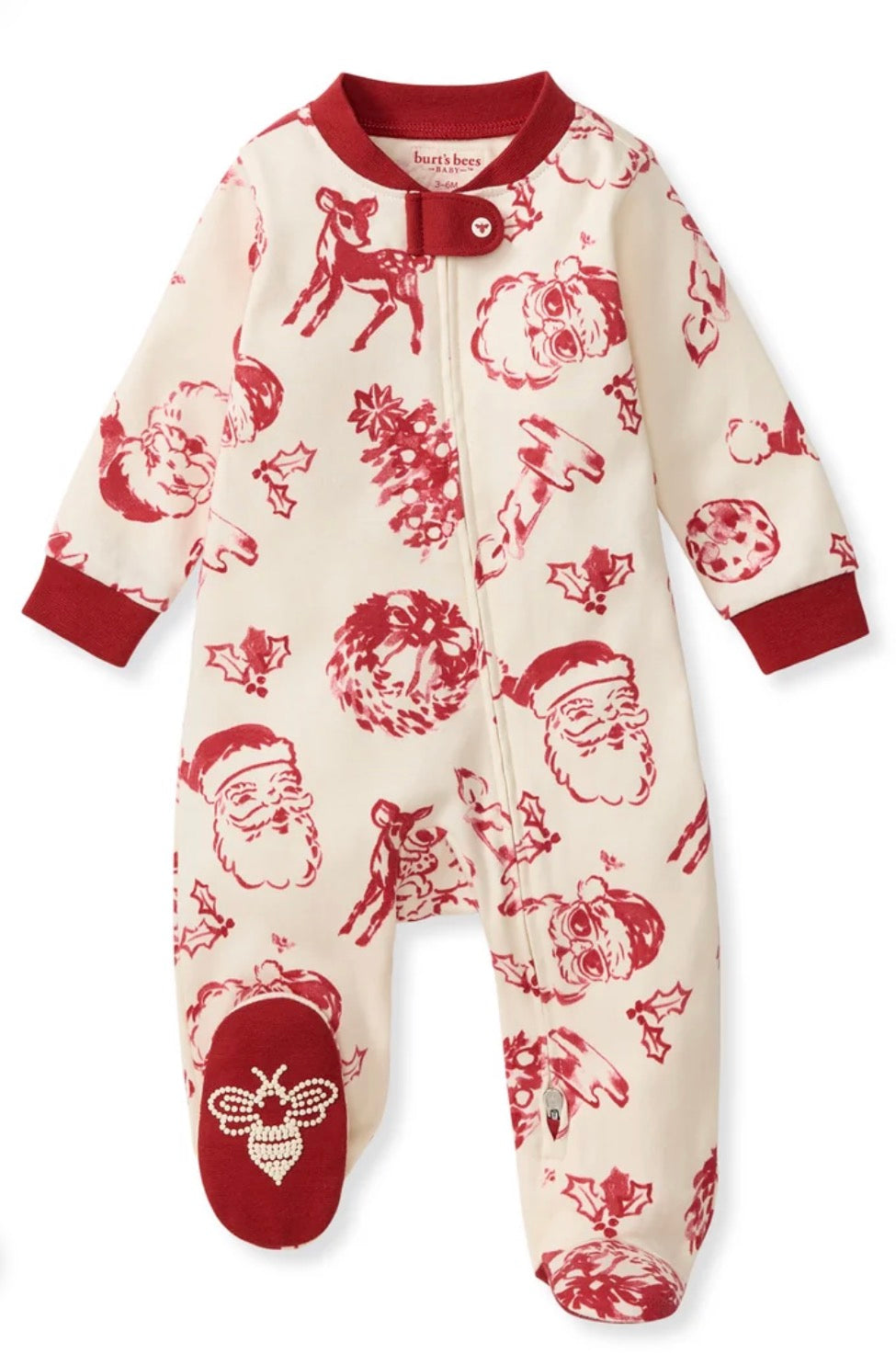 Burt's Bees Baby: Nostalgic Christmas Organic Cotton Sleep & Play Footed