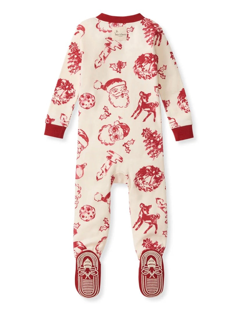 Burt's Bees Baby: Nostalgic Christmas Organic Cotton Footed Pajamas