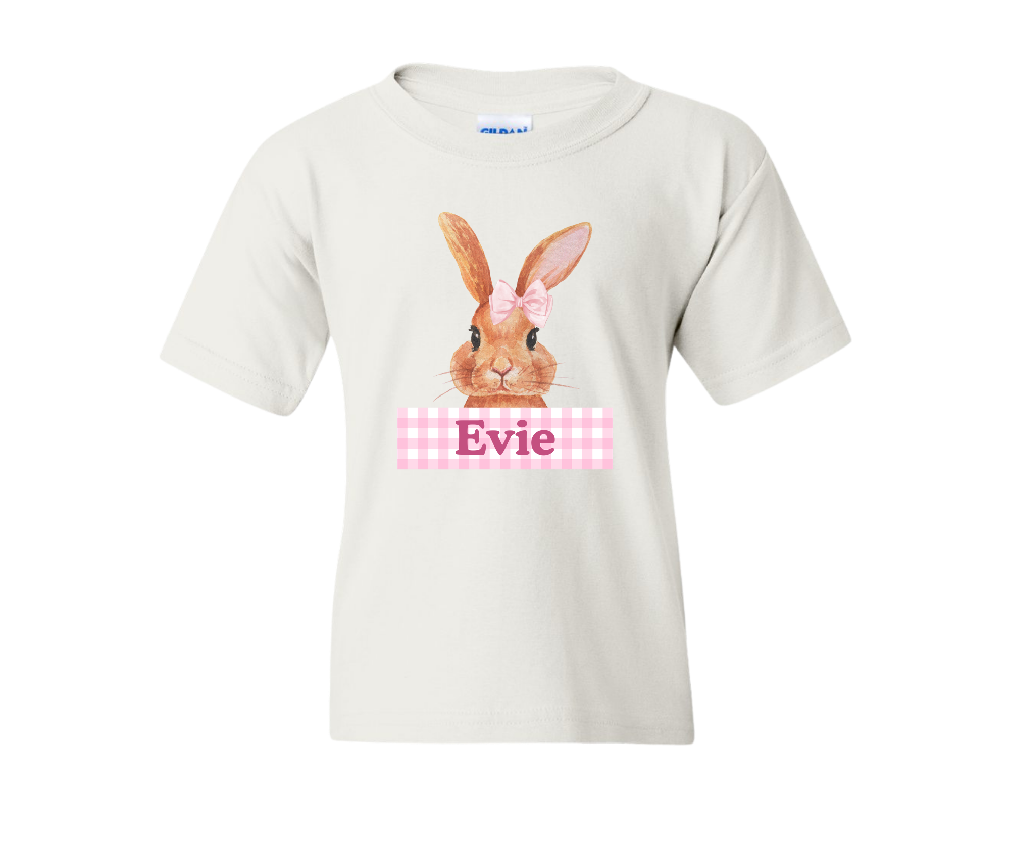 Custom Easter Bunny Girl Tee