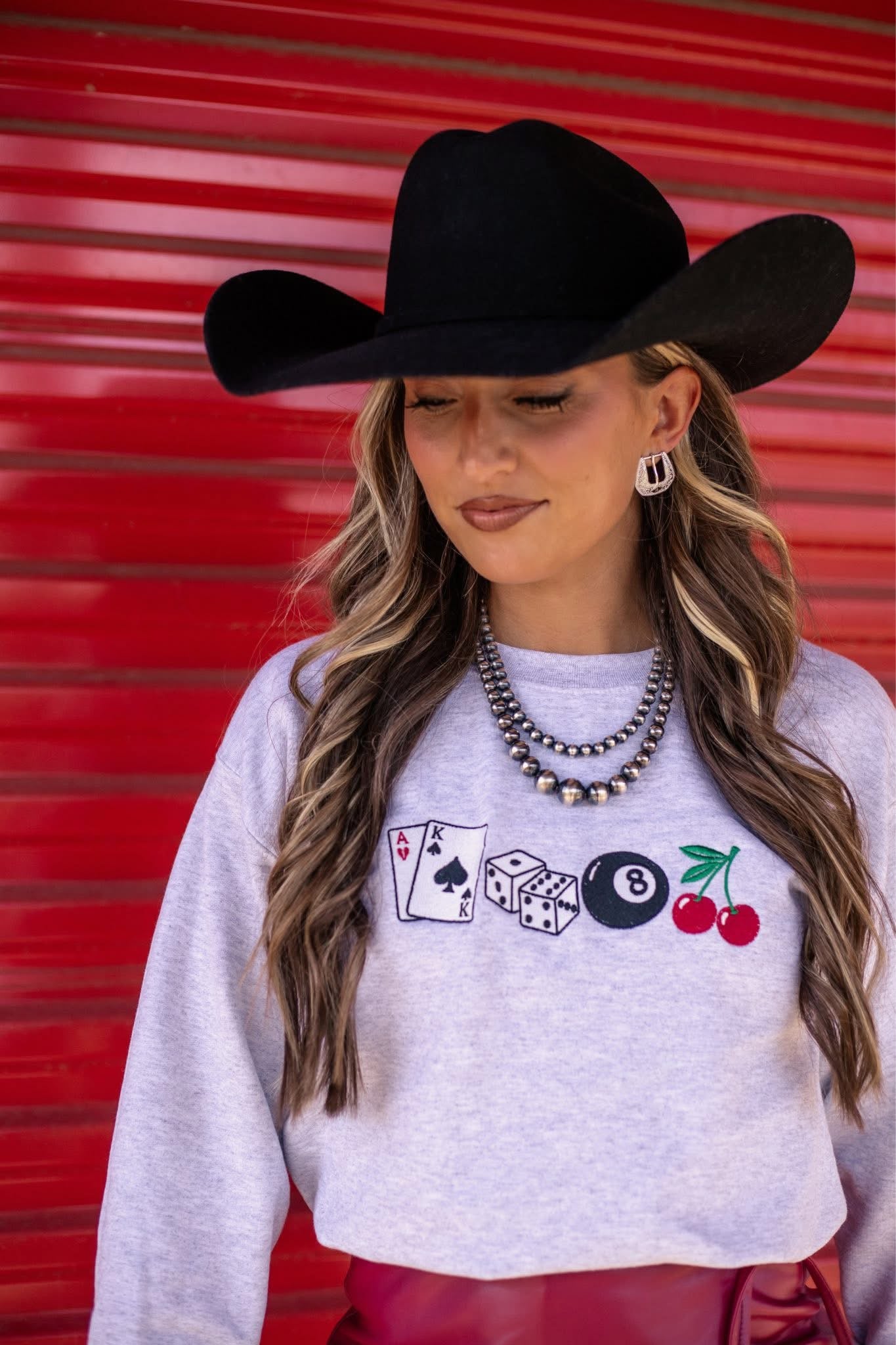 The Gambler, Embroidered Sweatshirt