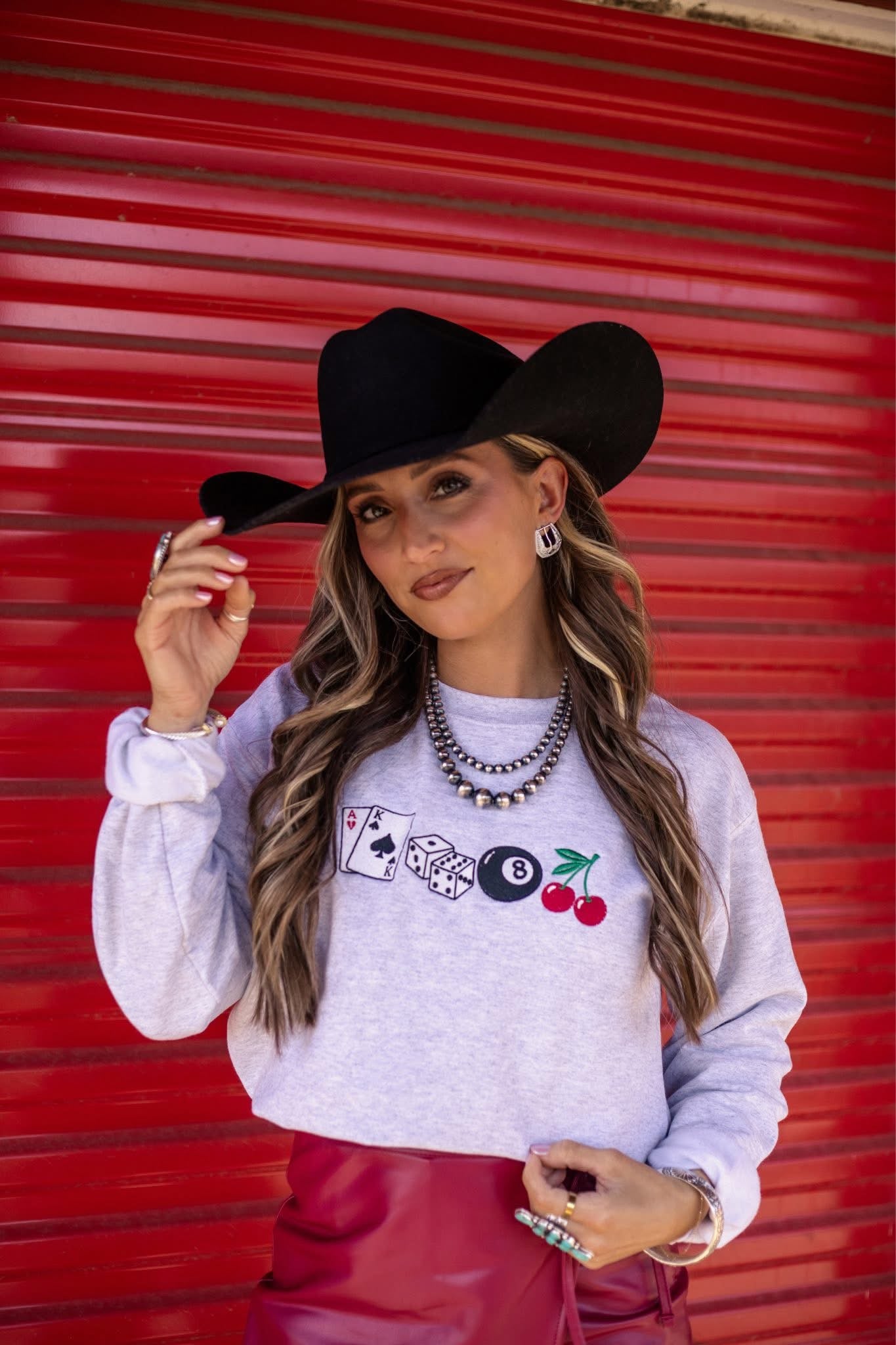 The Gambler, Embroidered Sweatshirt