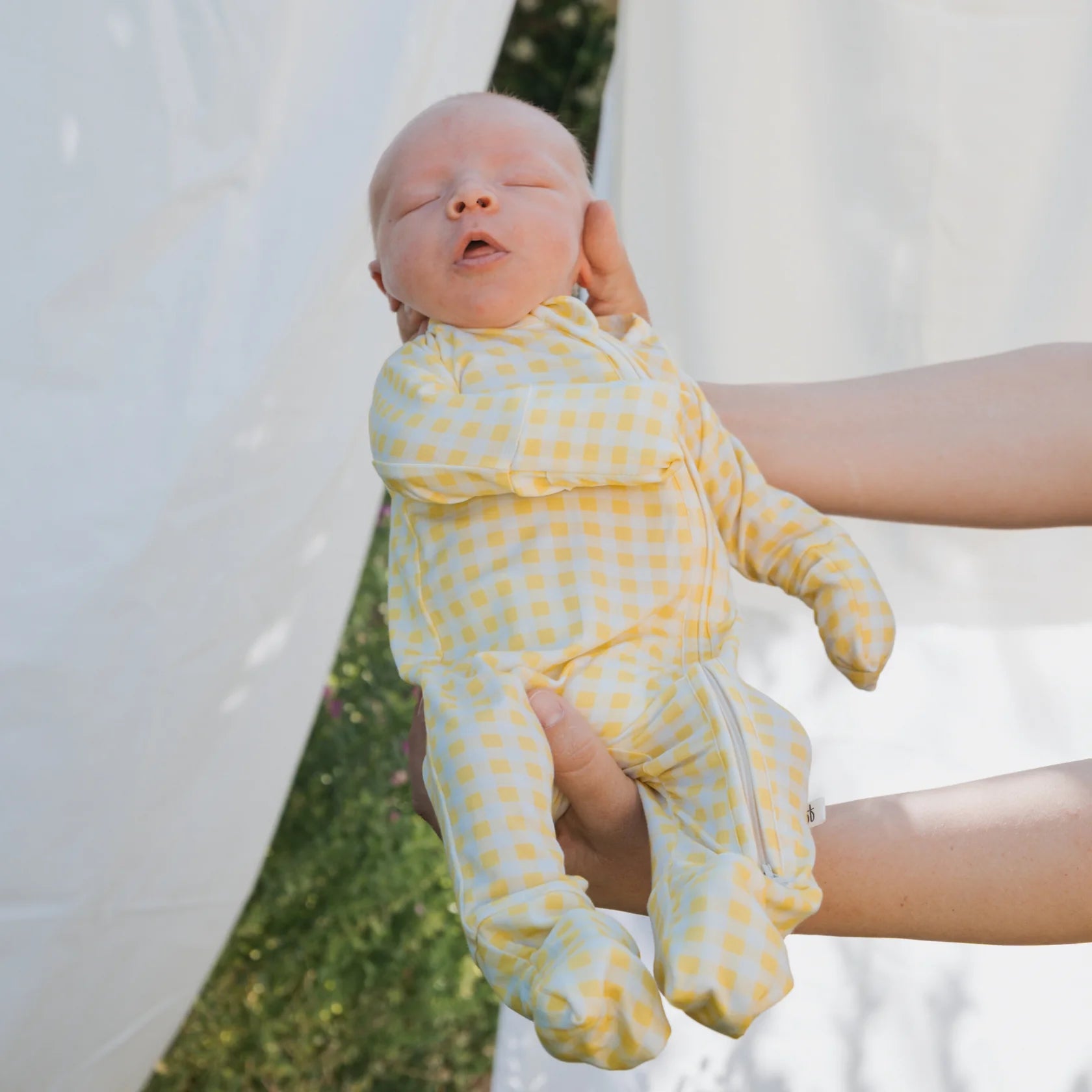 FOREVER FRENCH:  Citron Bamboo Pajamas, Bodysuit