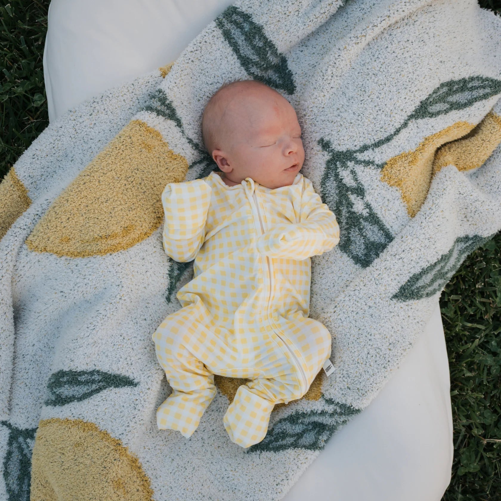 FOREVER FRENCH:  Citron Bamboo Pajamas, Bodysuit