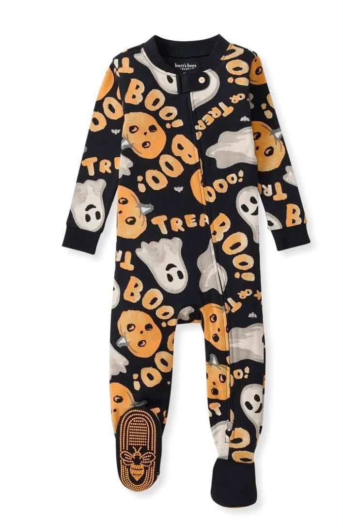 BOO! ORGANIC COTTON SLEEPER FOOTED
