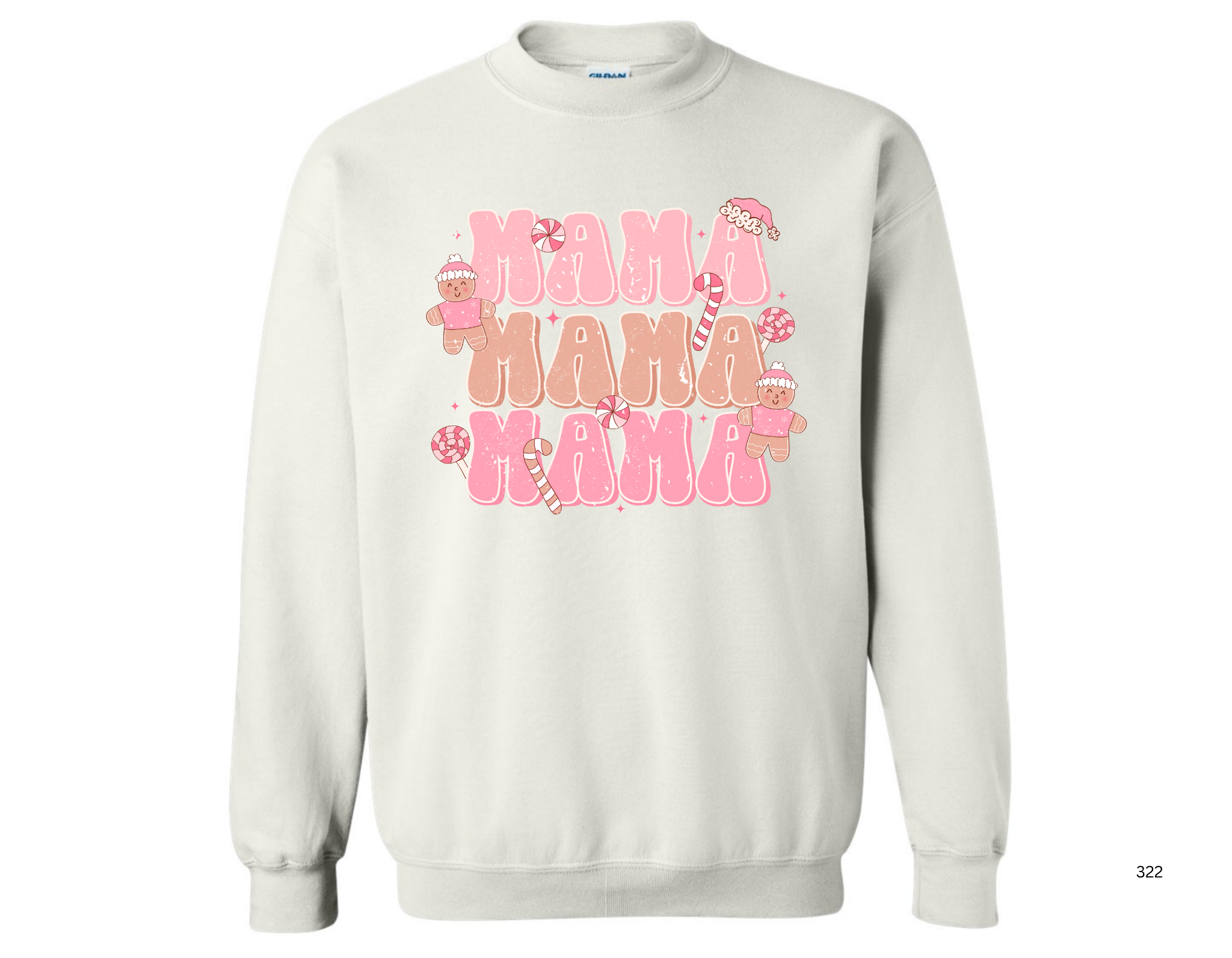 Gingerbread MAMA Sweatshirt- White