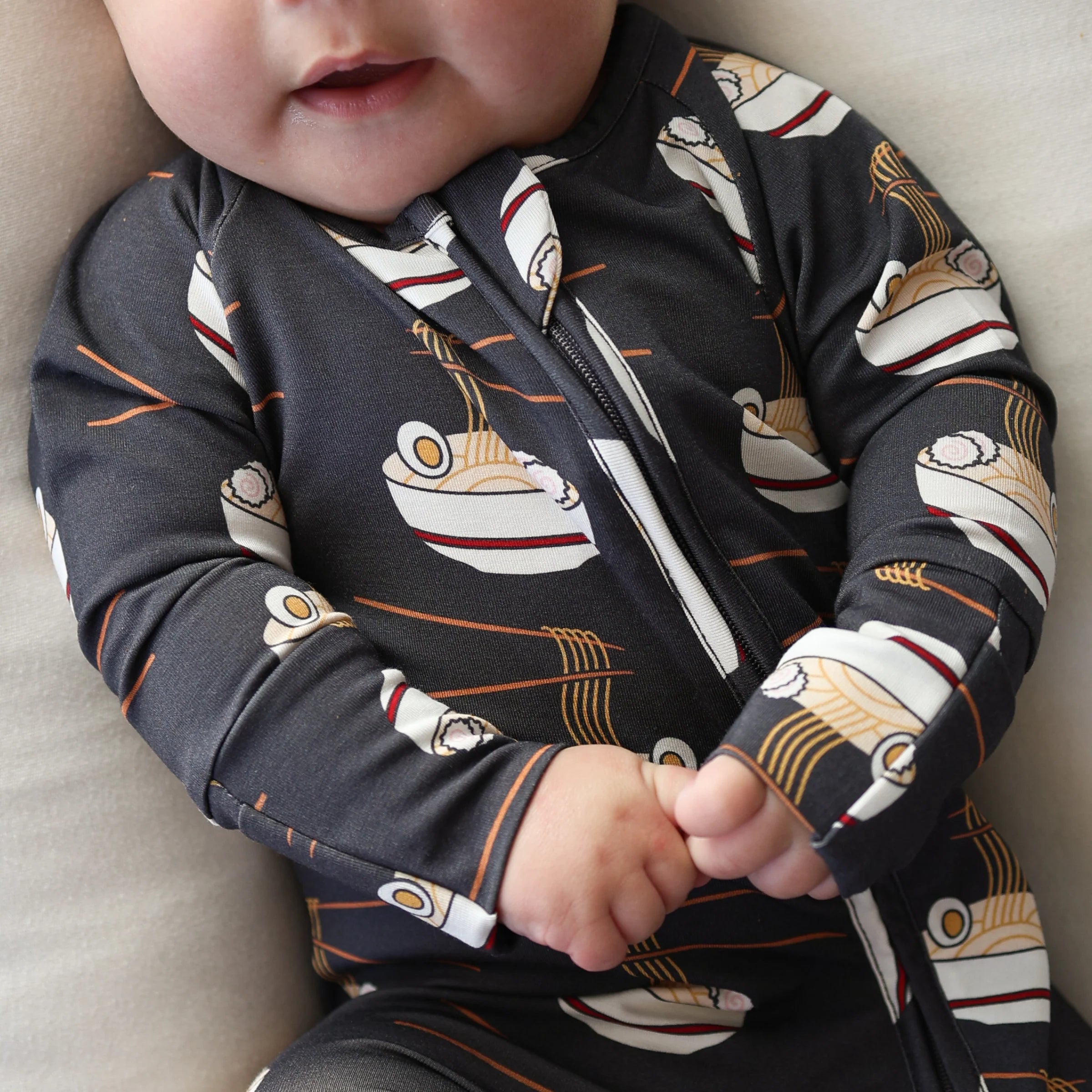 FOREVER FRENCH:  Ramen Bamboo Pajamas, Bodysuit