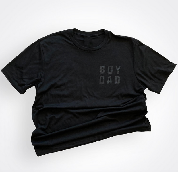 Boy Dad Black on Black Puff T-Shirt
