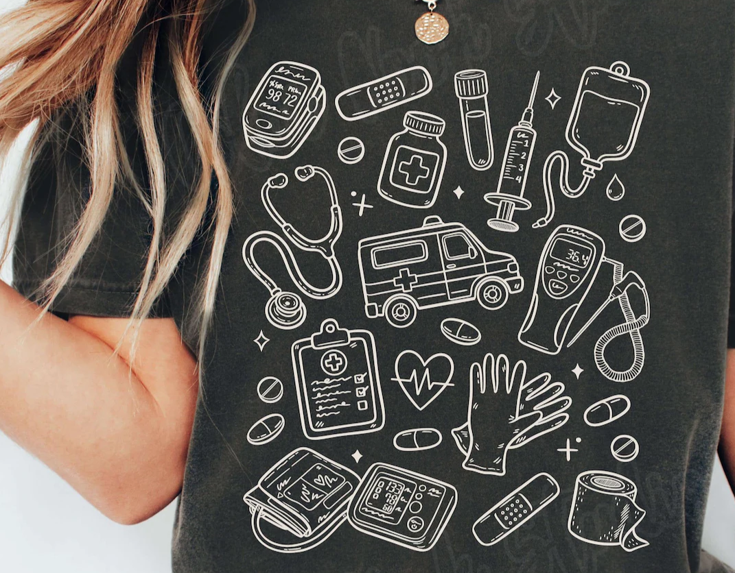 General Healthcare Doodle T-Shirt