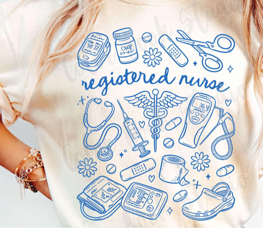 Registered Nurse Doodle T-Shirt