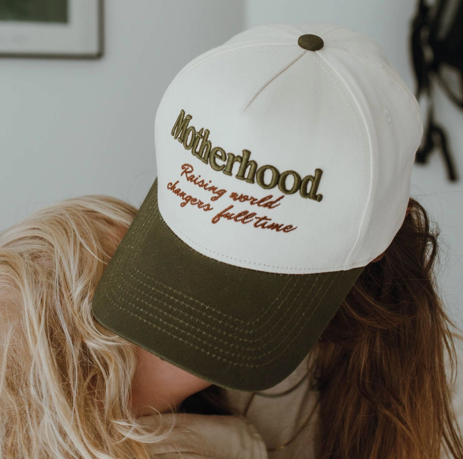 "Motherhood: Raising World Changer" Trucker Hat