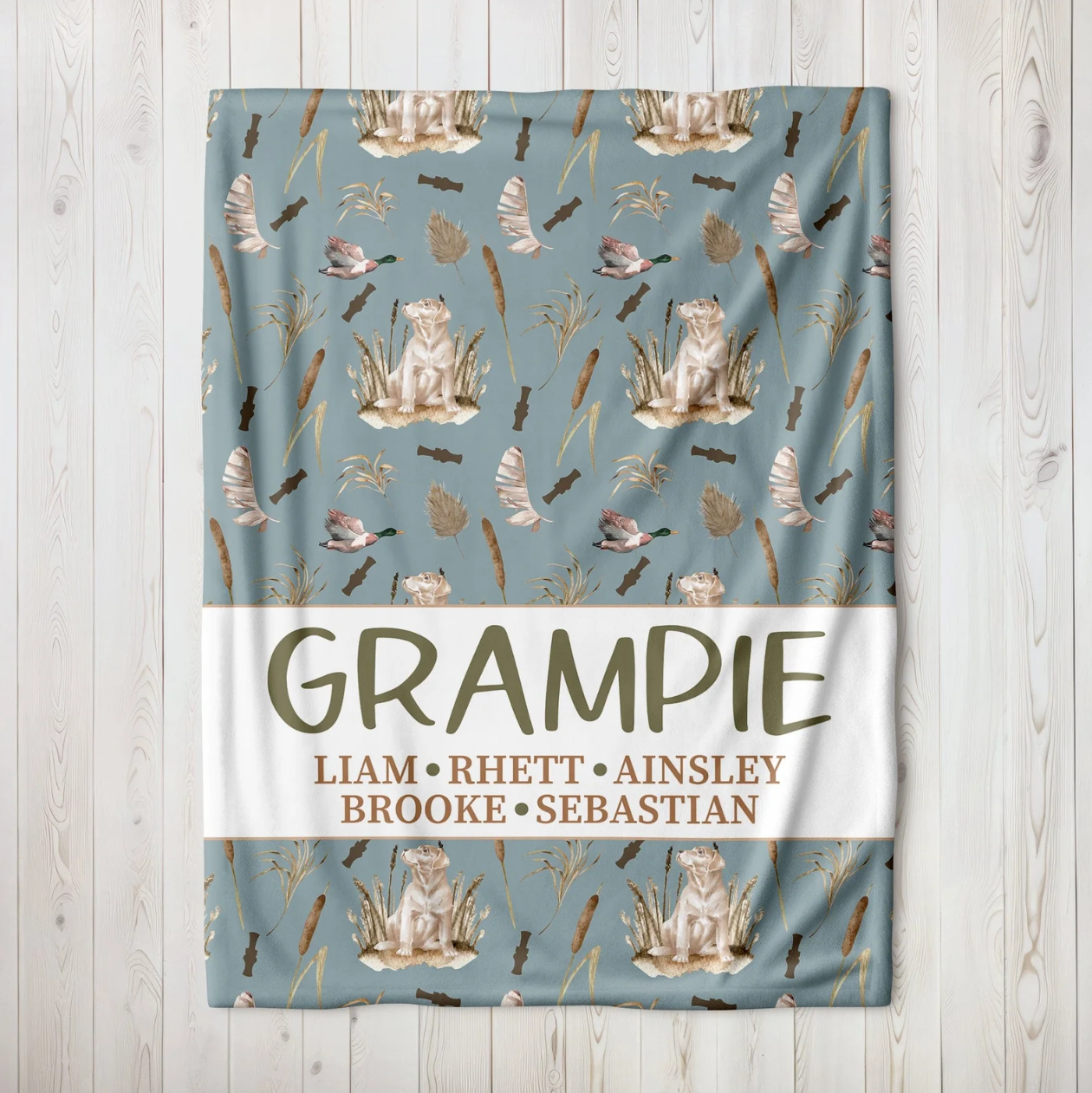 Duck Hunting Family Blanket