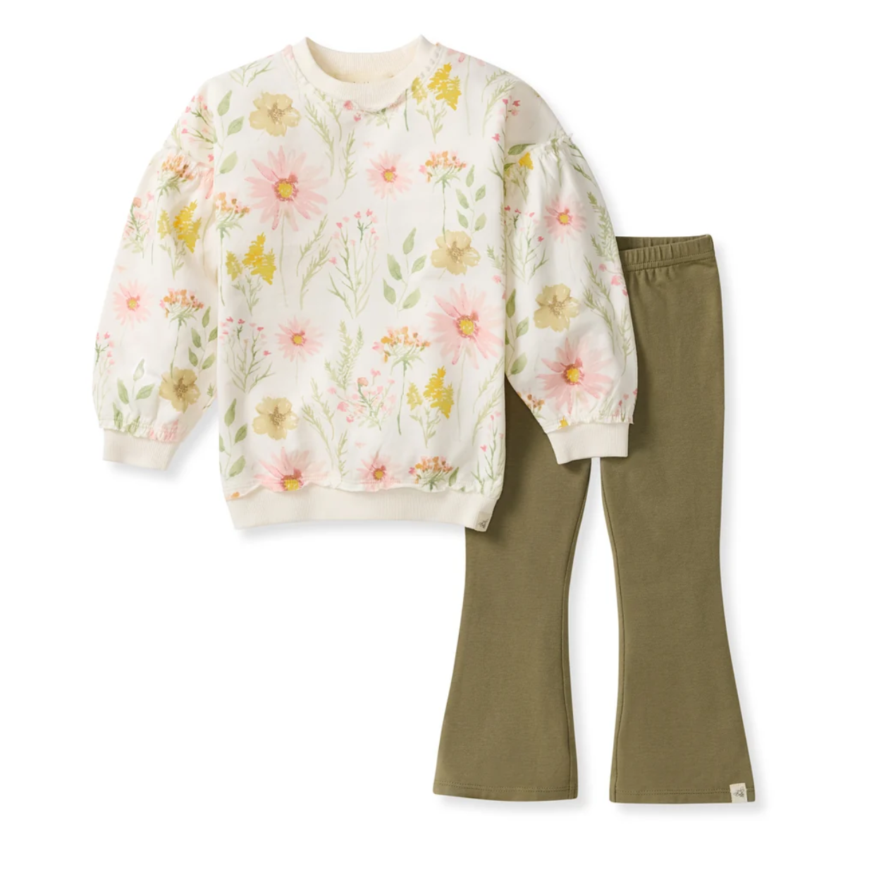 Burt's Bees Baby: Wild Floral Organic Sweatshirt Set