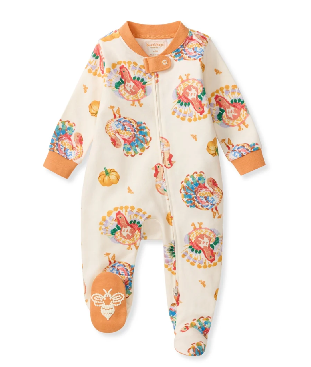 Burt's Bees Baby: Turkey Day Organic Cotton Footed Pajamas