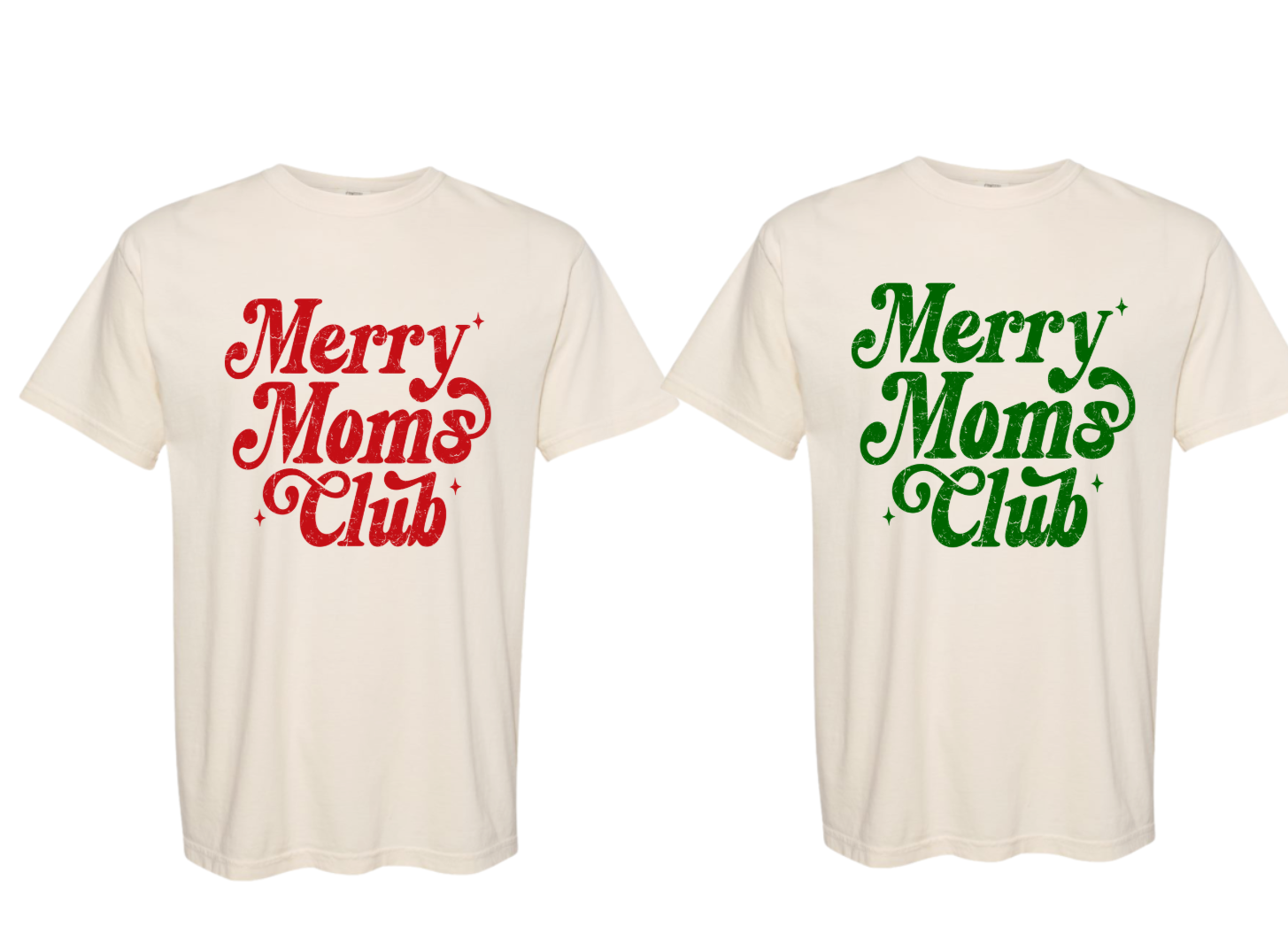 Merry Moms Club, Ivory T-Shirt