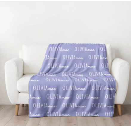 Font Duo Personalized Blanket