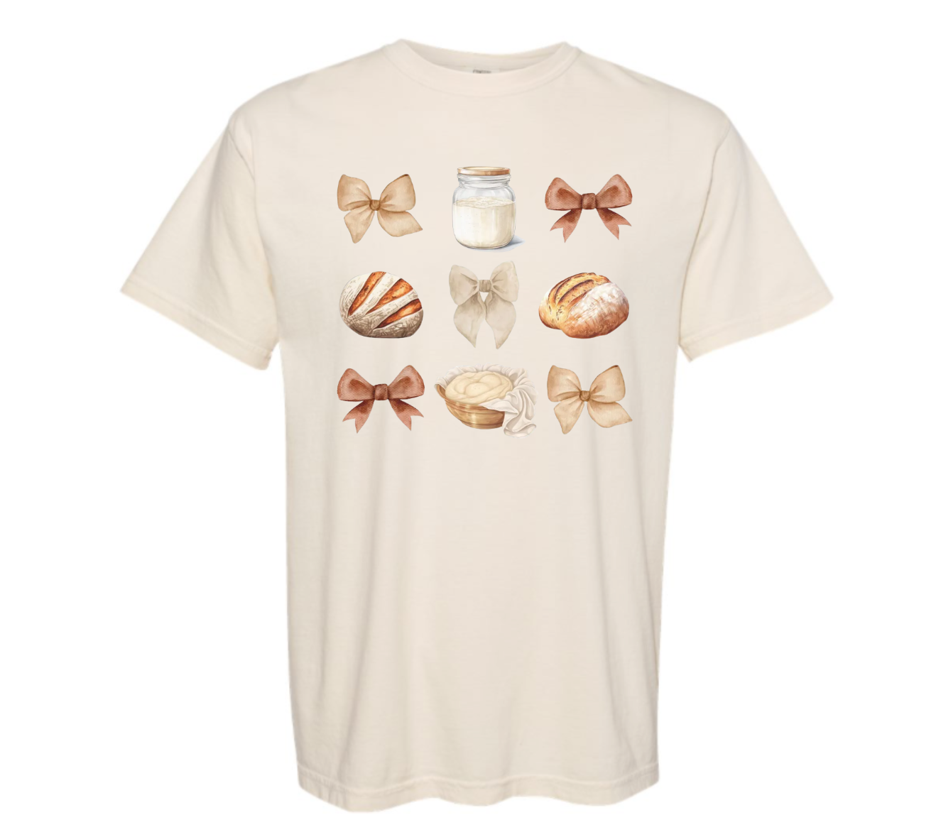 Sourdough Coquette, Ivory T-Shirt