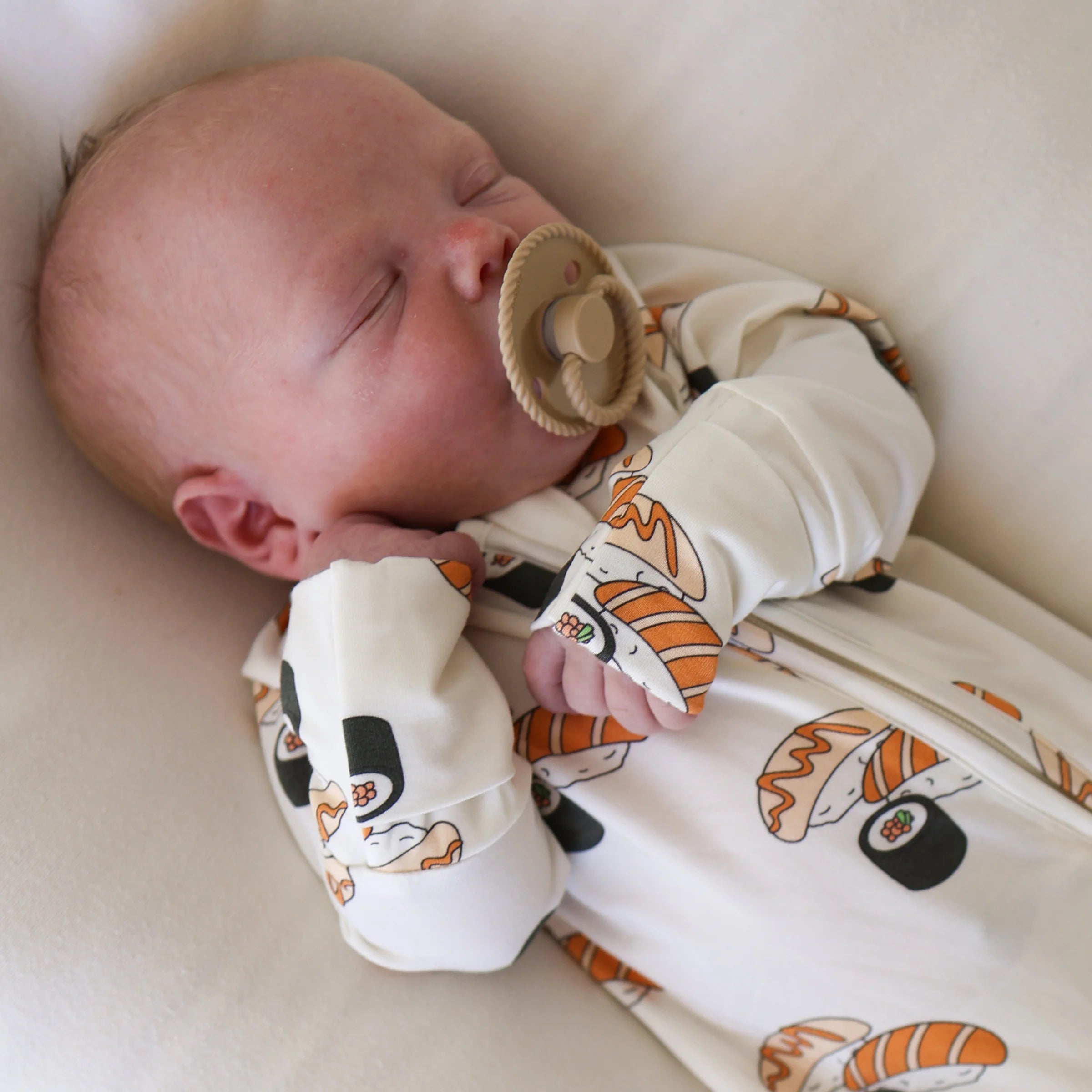 FOREVER FRENCH:  Sushi Bamboo Pajamas, Bodysuit