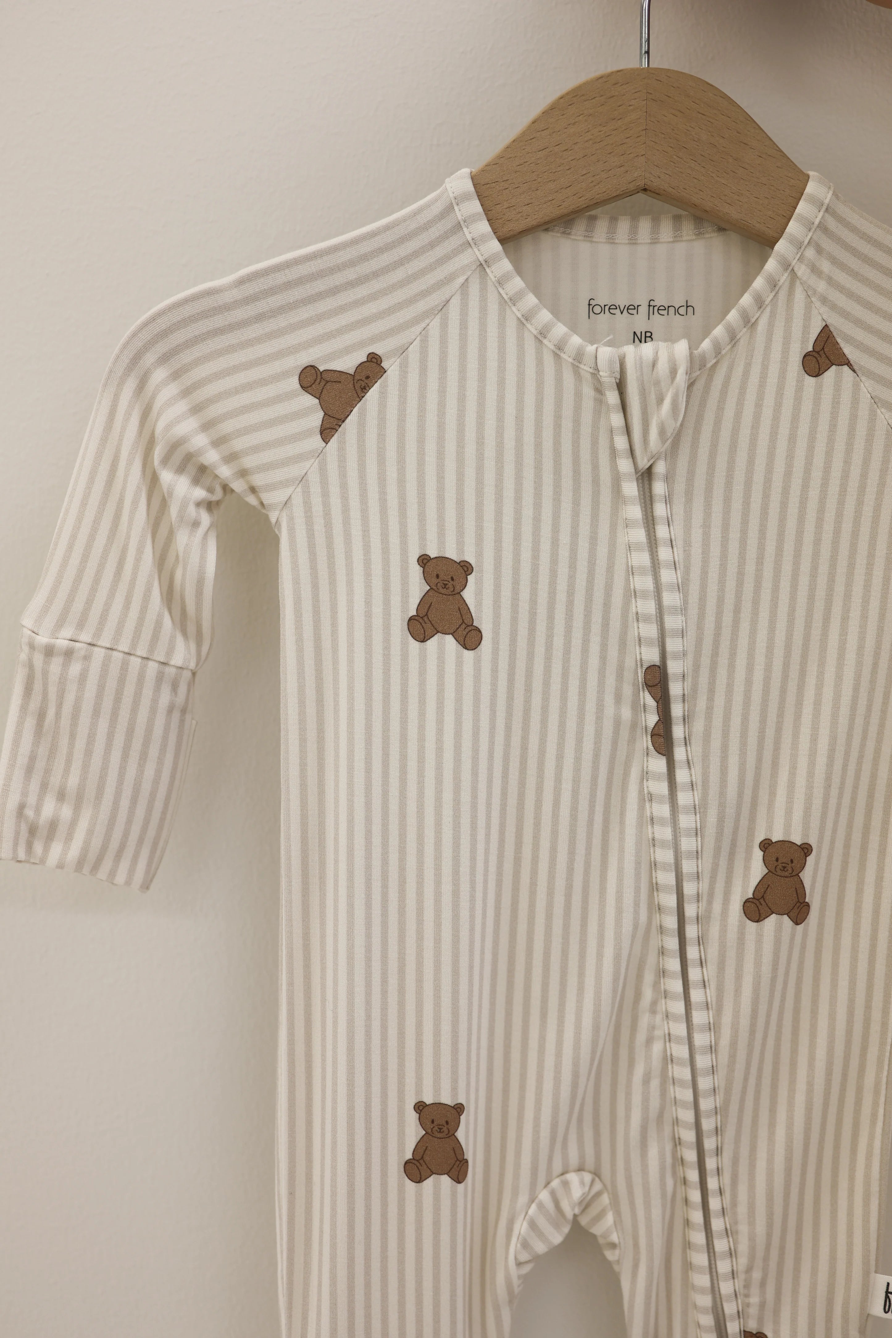 FOREVER FRENCH:  Teddy Bamboo Pajamas, Bodysuit