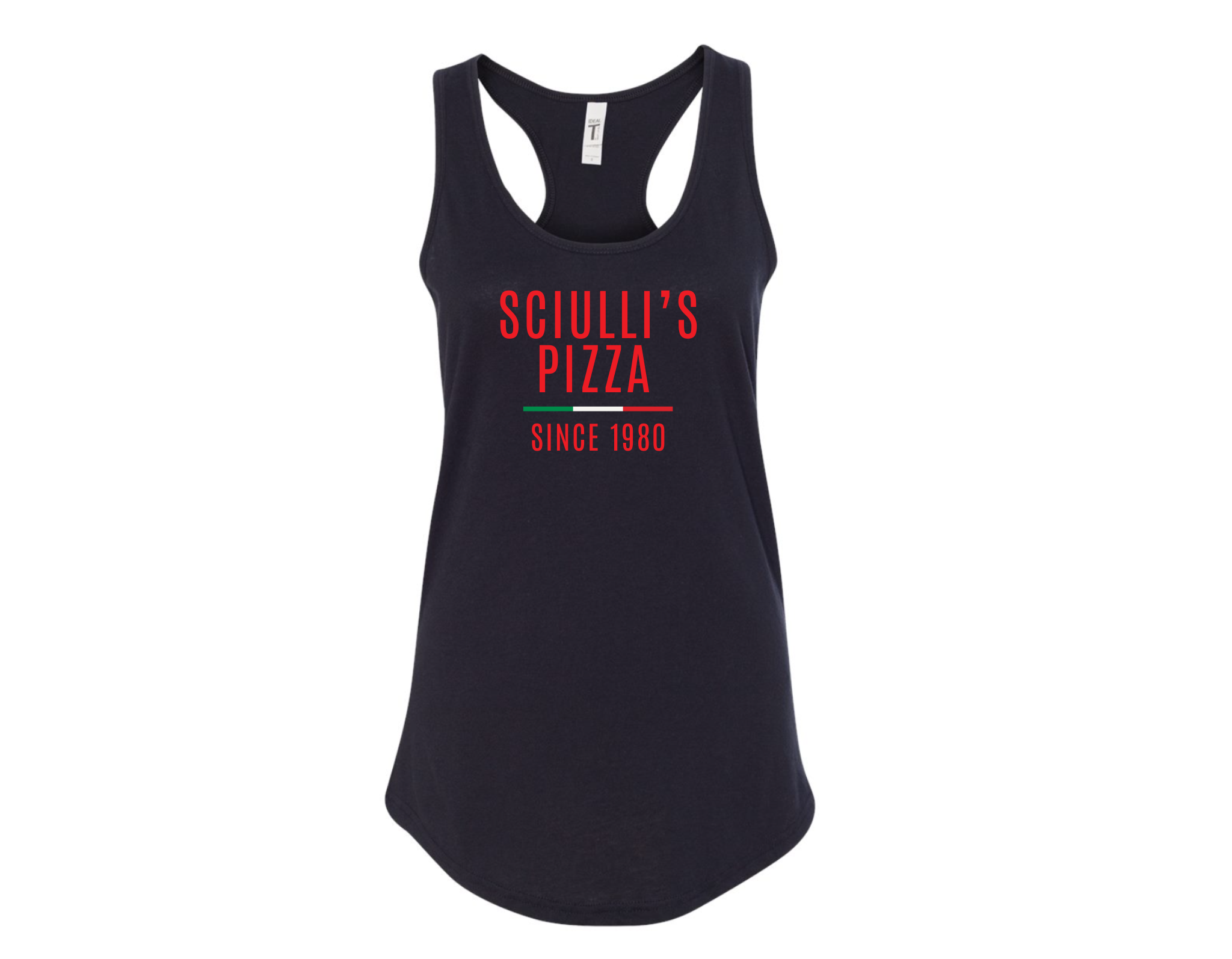 Sciulli's Pizza Next Level Women's Ideal Racerback Tank