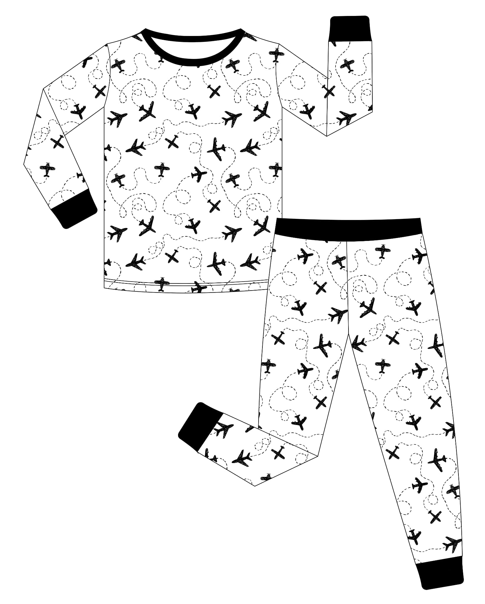 Pre-Order: Little Aviator Bamboo Pajamas, 2 pc set