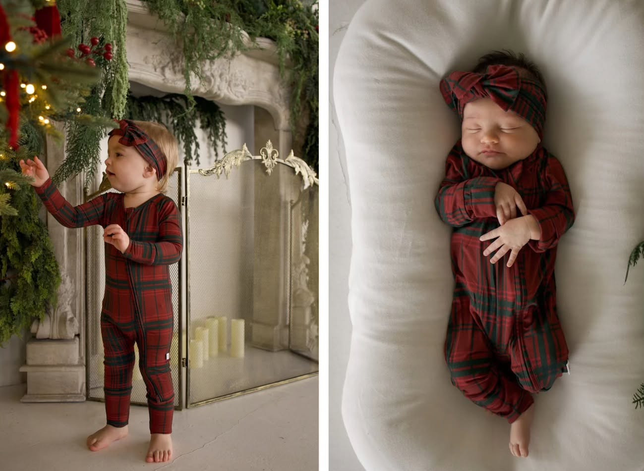 FOREVER FRENCH:  Bamboo Zip Pajamas | Christmas Plaid
