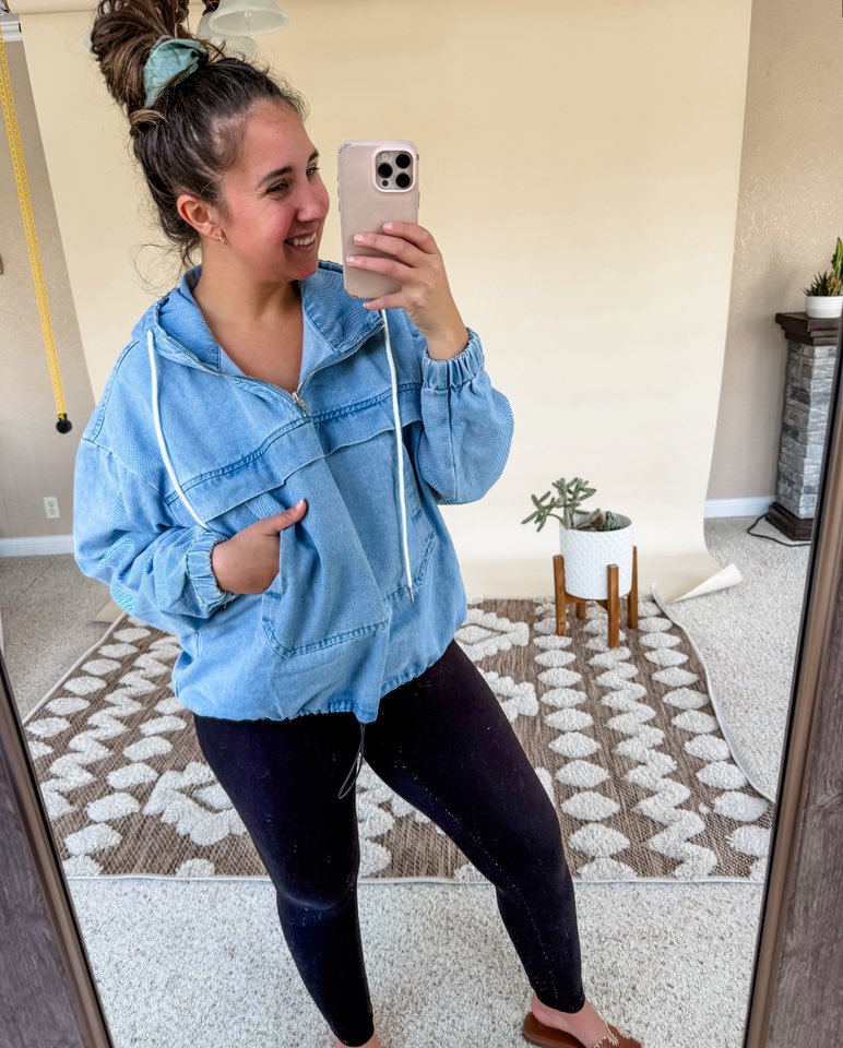 Women's Denim Hoodie