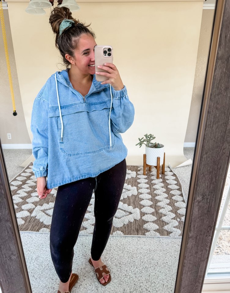 Women's Denim Hoodie