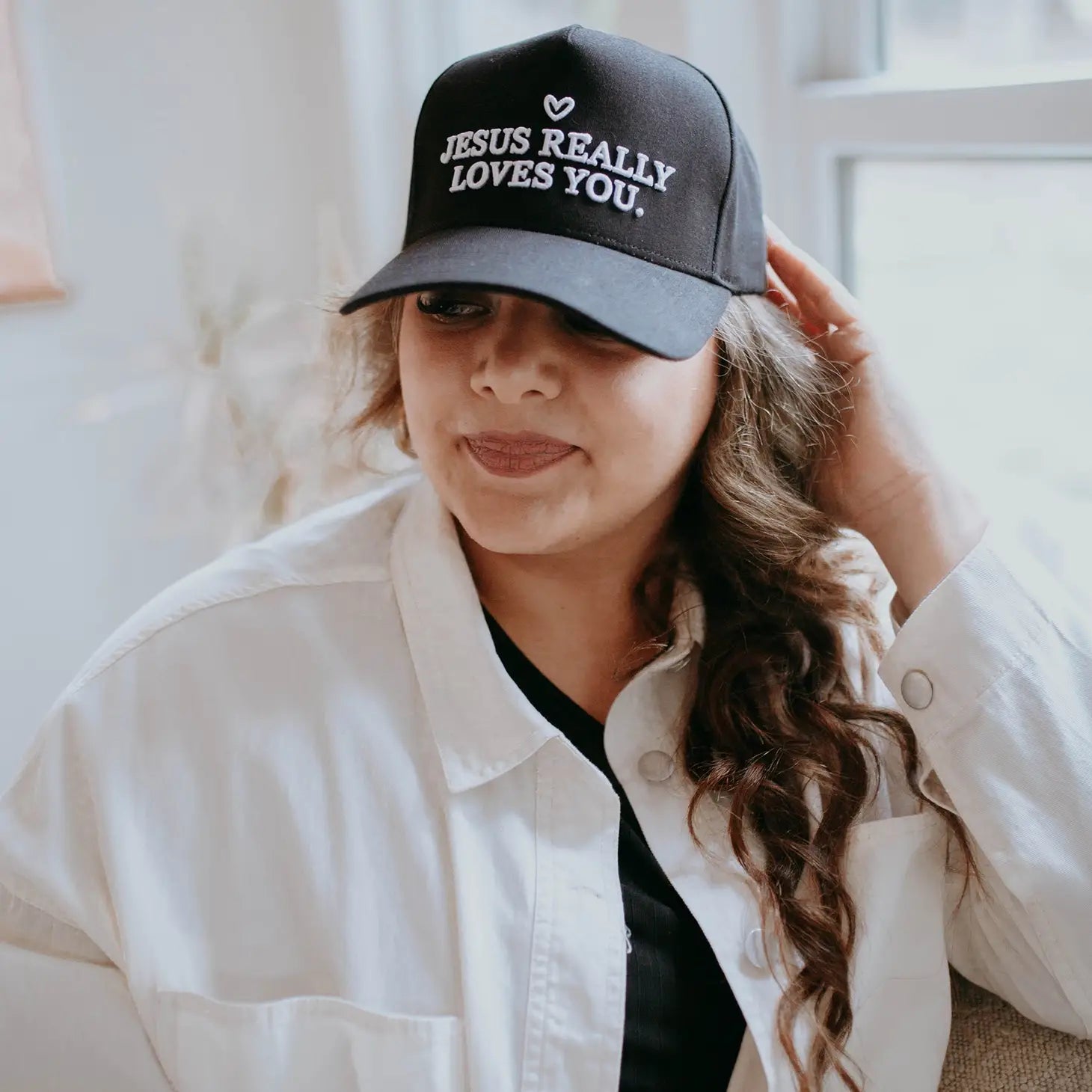 "Jesus Really Loves You" Trucker Hat