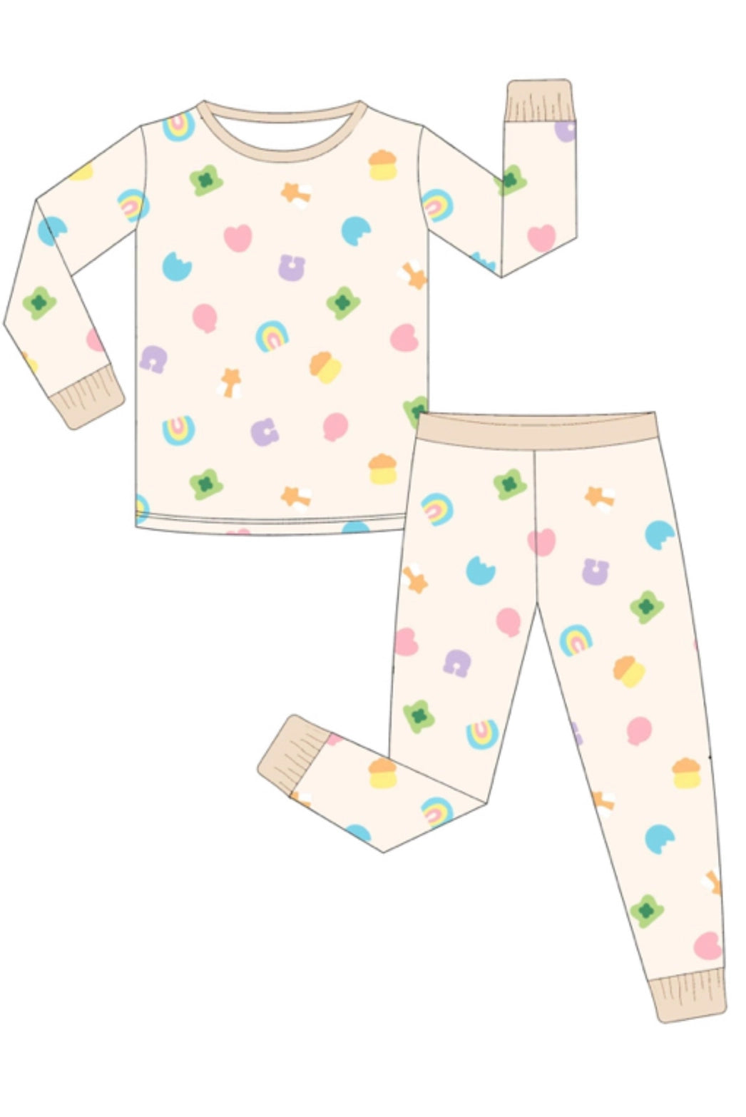 Lucky Charms Bamboo Pajamas, 2pc