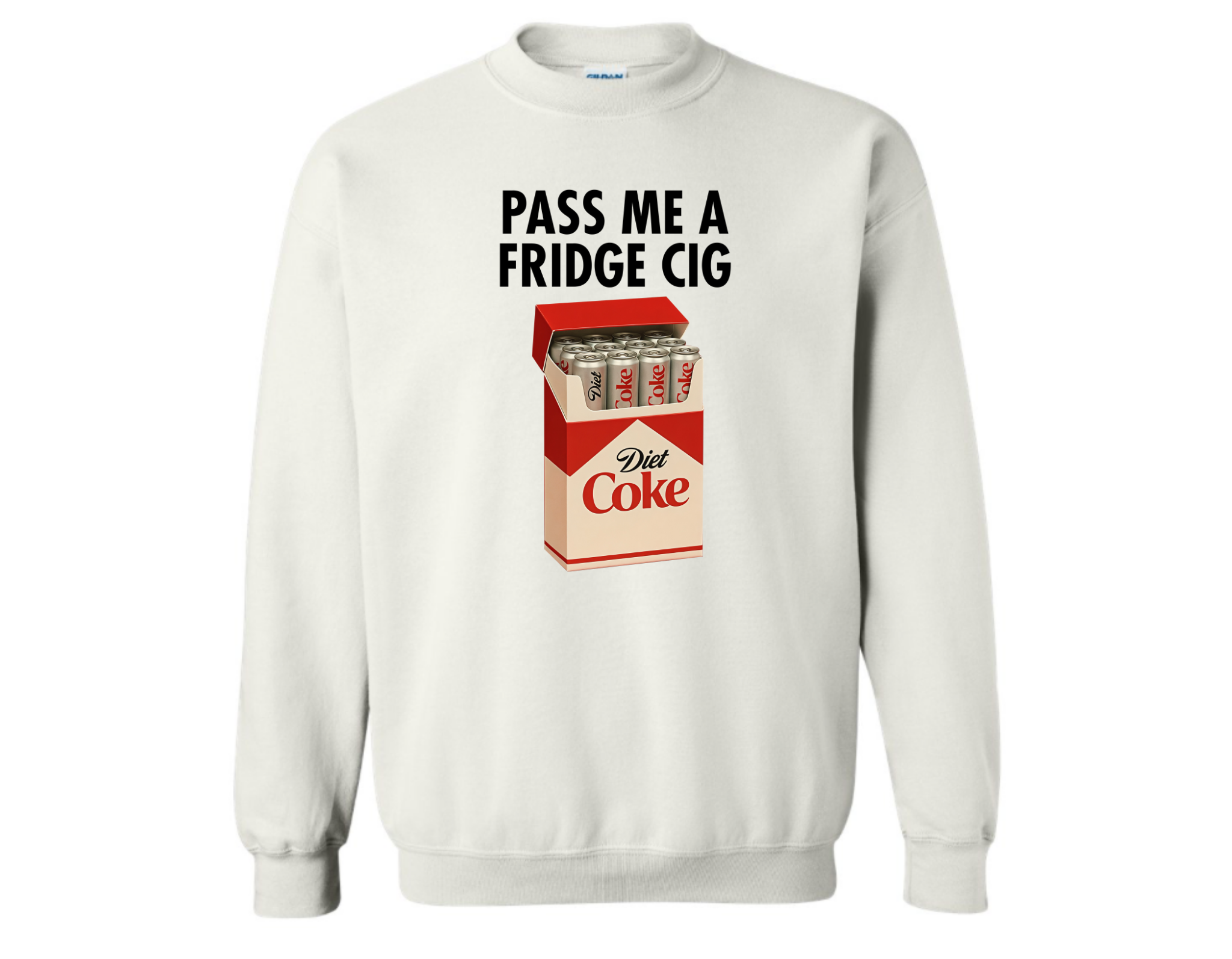 Pass Me A Fridge Cig Sweatshirt, White