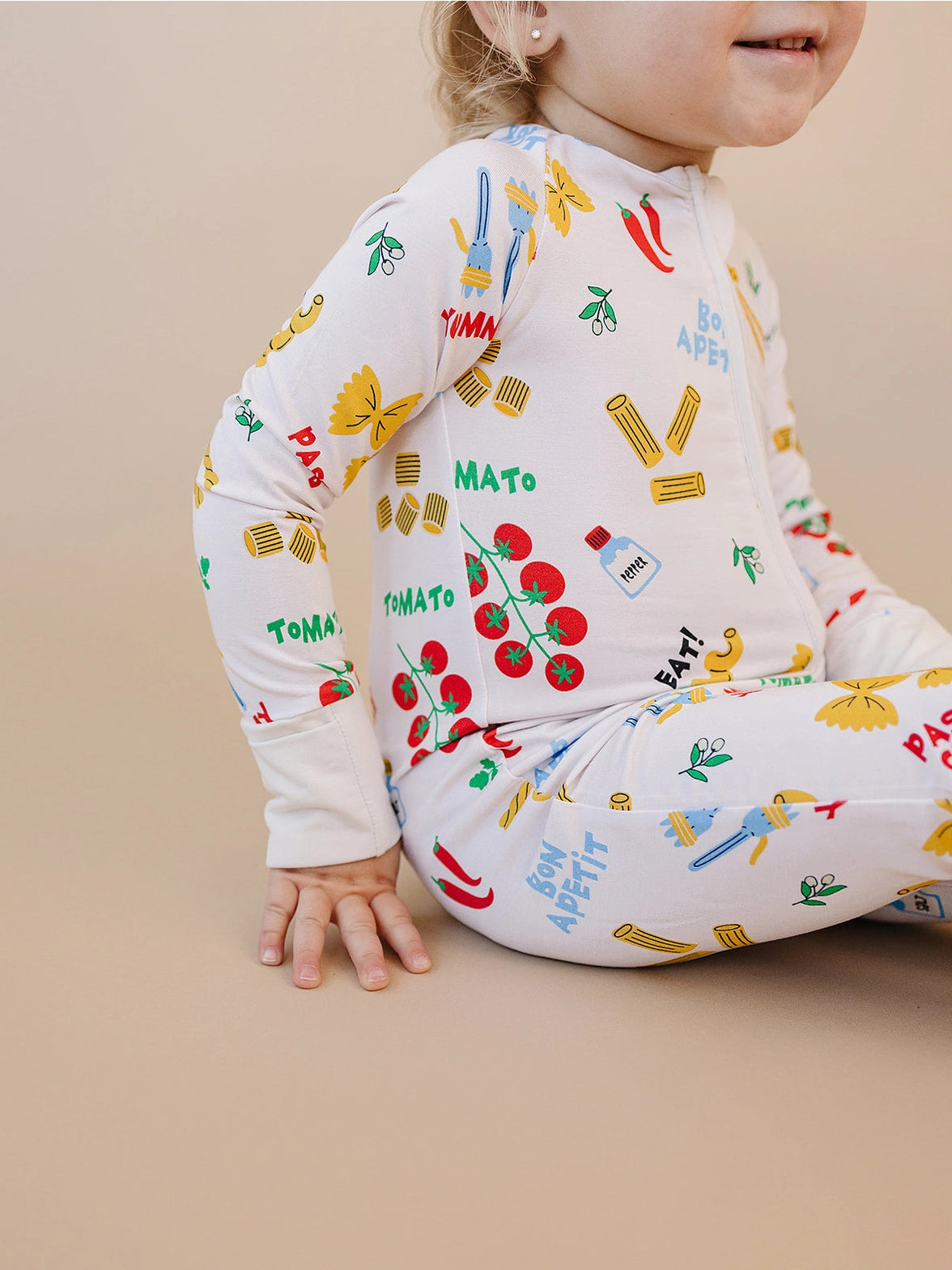 Pasta Club Bamboo Pajamas, Bodysuit