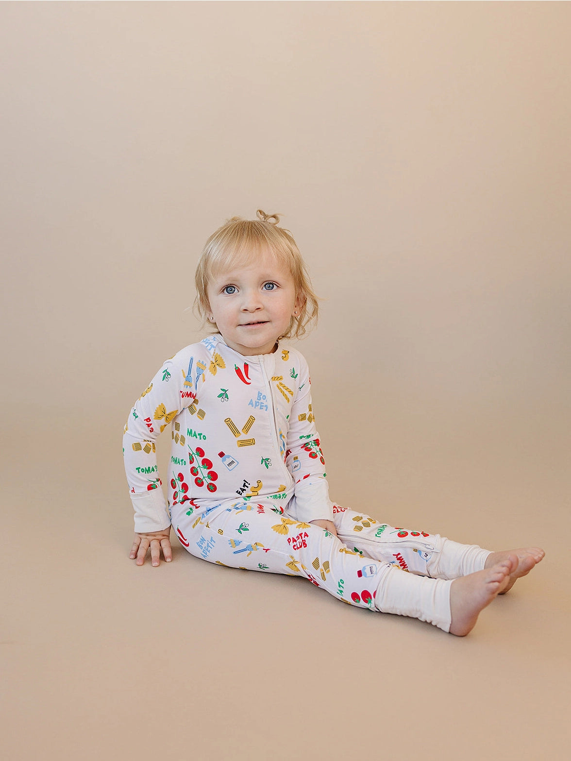 Pasta Club Bamboo Pajamas, Bodysuit