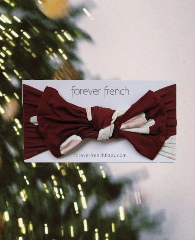 FOREVER FRENCH:  Bamboo Head Wrap | Vintage Santa