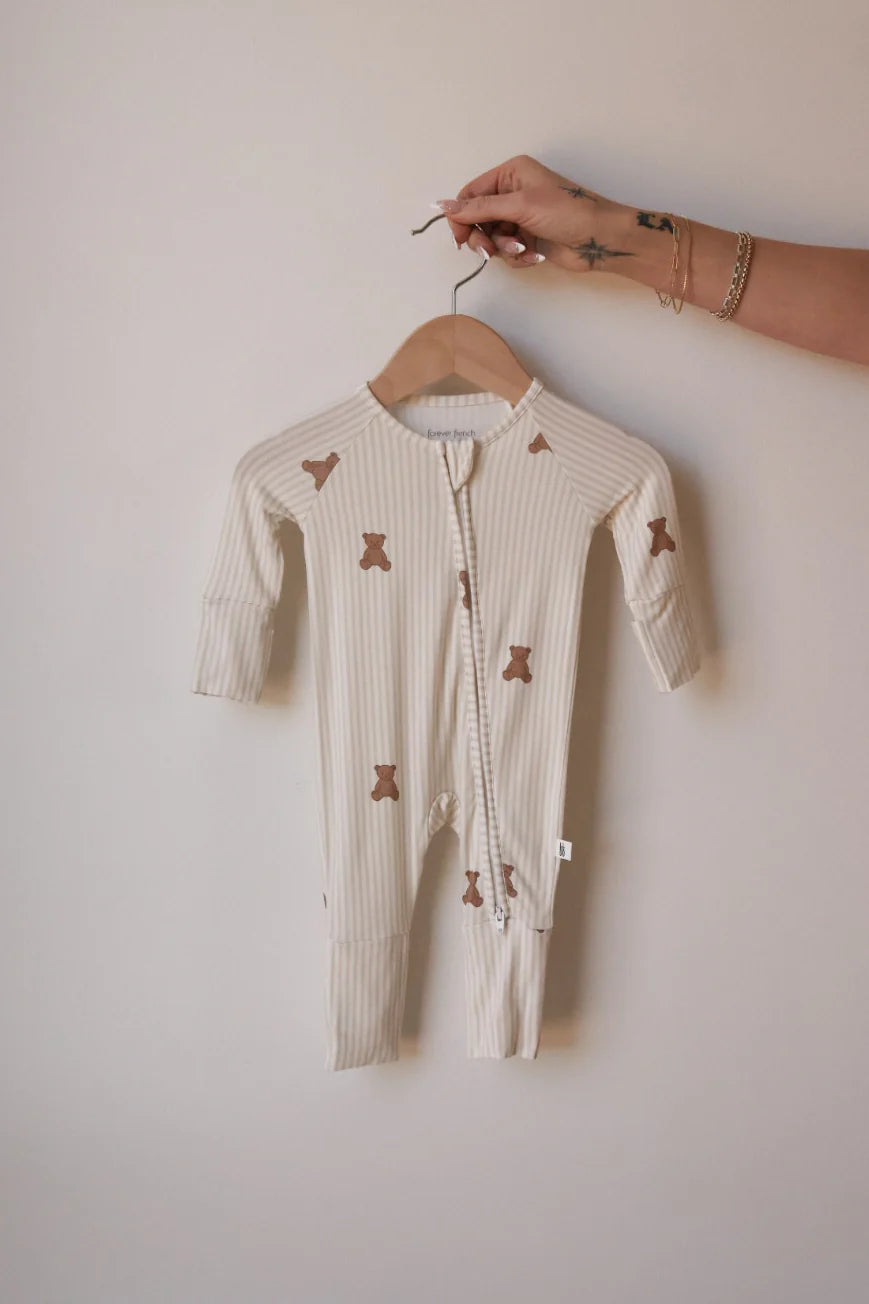FOREVER FRENCH:  Teddy Bamboo Pajamas, Bodysuit